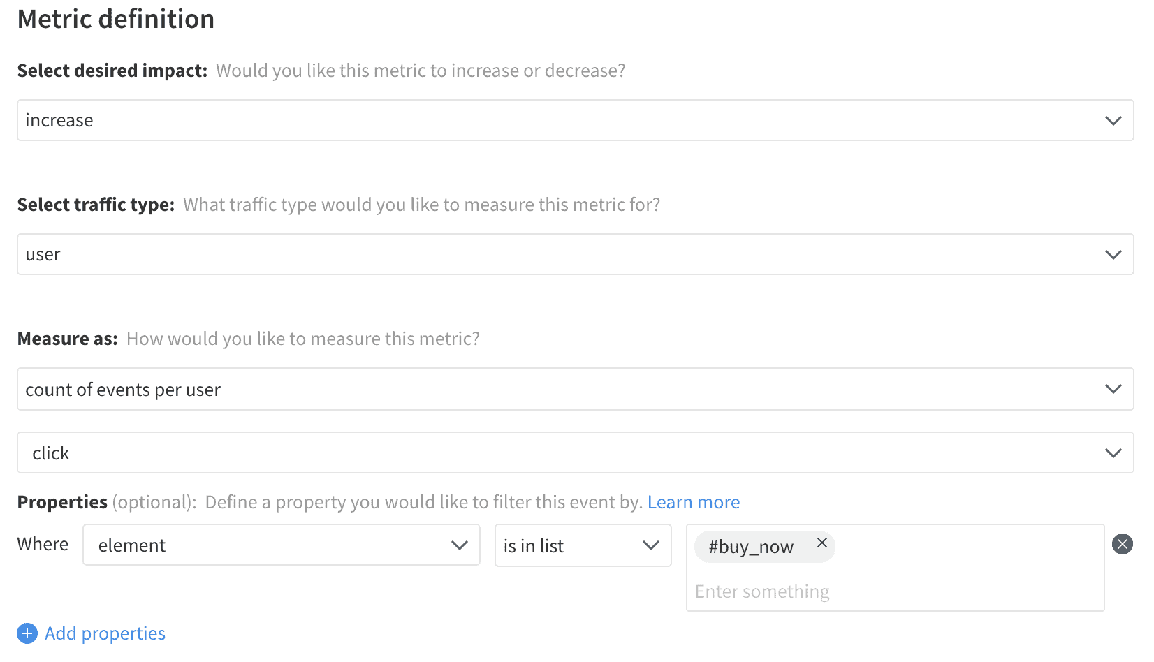 Implementation of Click Count metric in Split