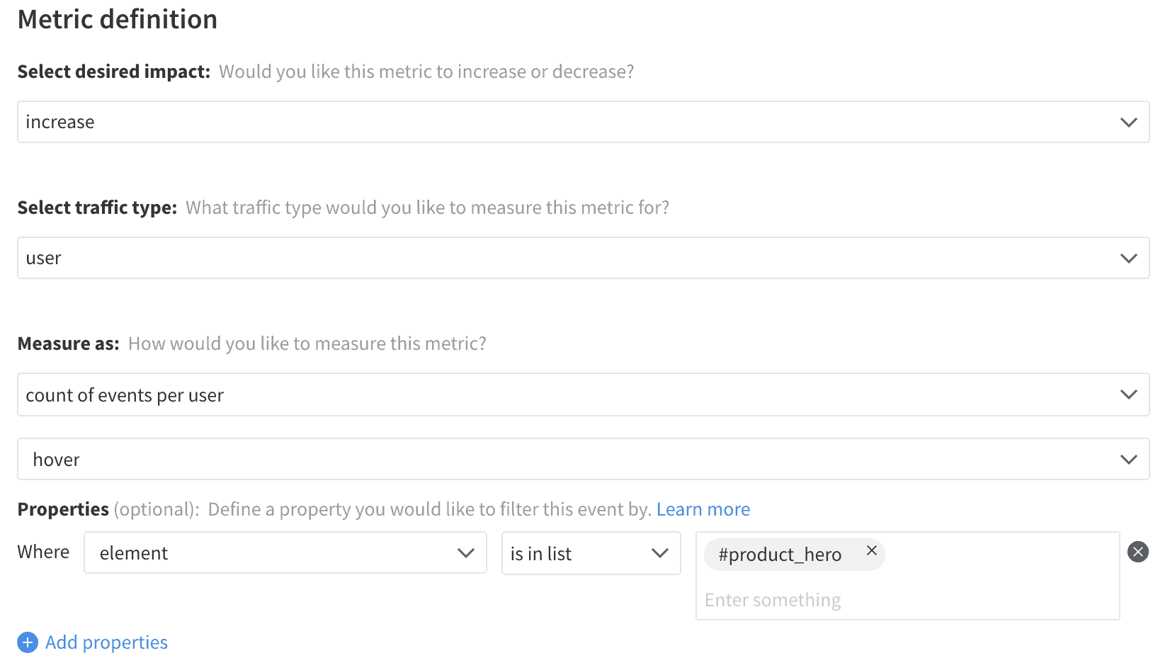 Implementation of Hover Count metric in Split