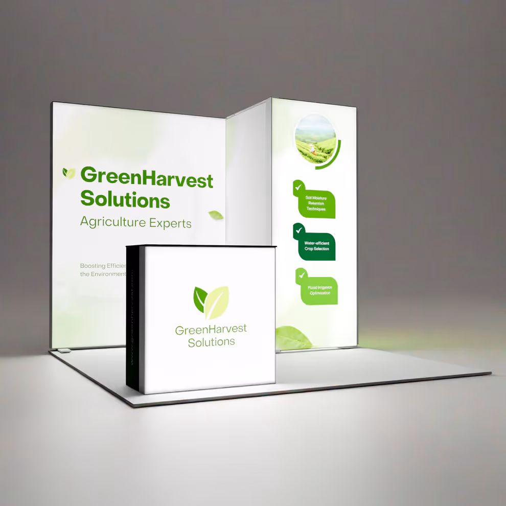 10x10 Beacon backlit trade show booth