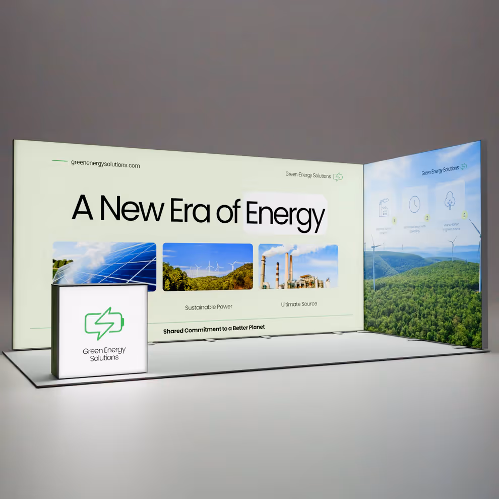 10x20 Flare backlit trade show booth