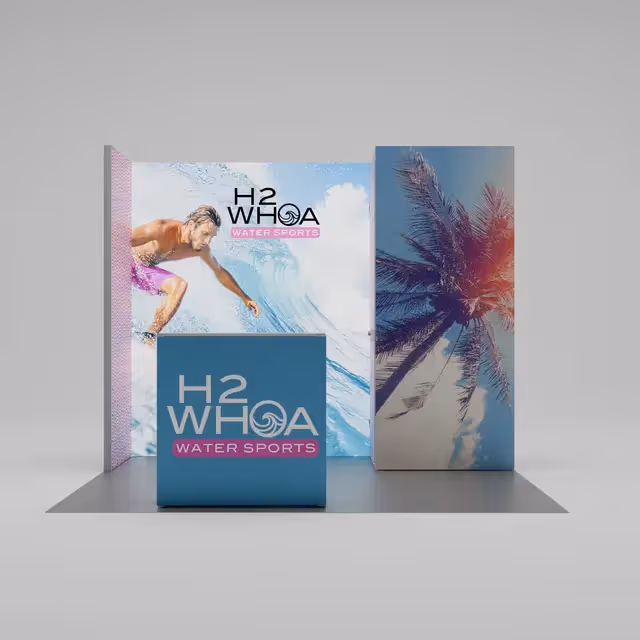 10x10 Radiance trade show booth display