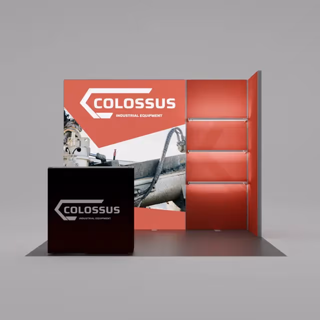 10x10 Stellar trade show booth display