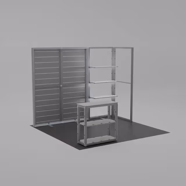 10x10 Stellar trade show booth frame structure