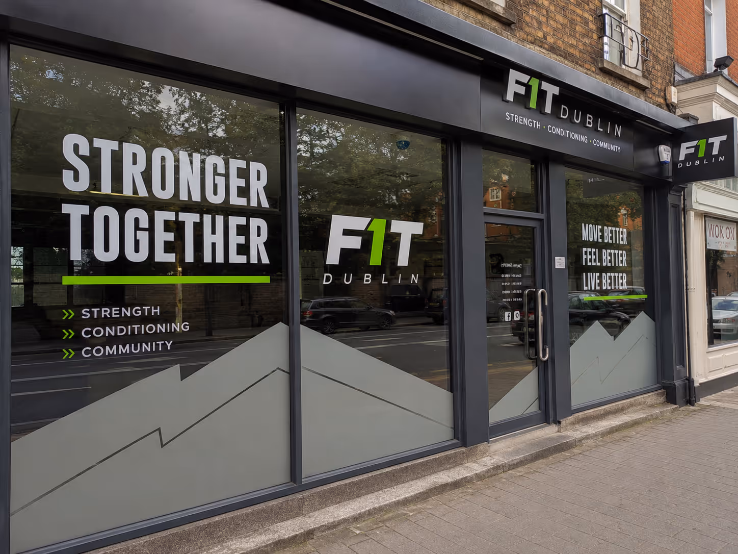 19mm PVC letters with projecting sign for F1 Dublin