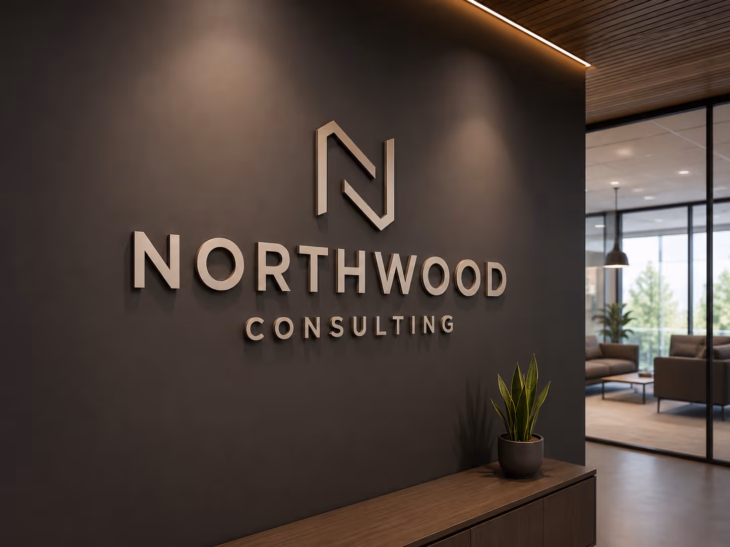 Directional signage for Northwood Consulting