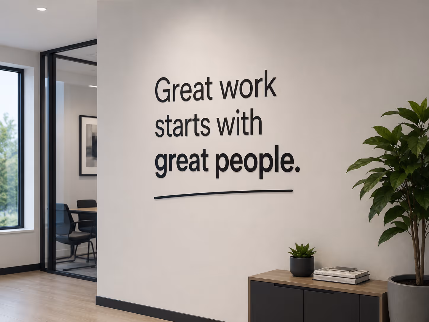 5mm black acrylic letters for Hibernia Group