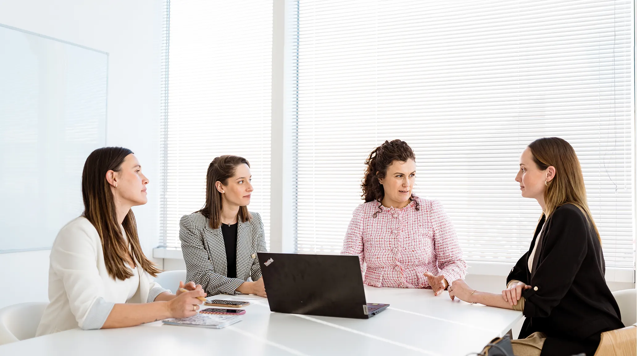 image of a team meeting (for a medical clinic)