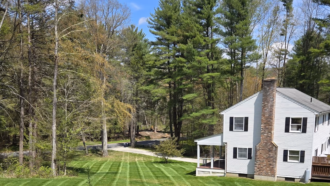 Lawn mowing and edging services by Berkshire Land Associates near me