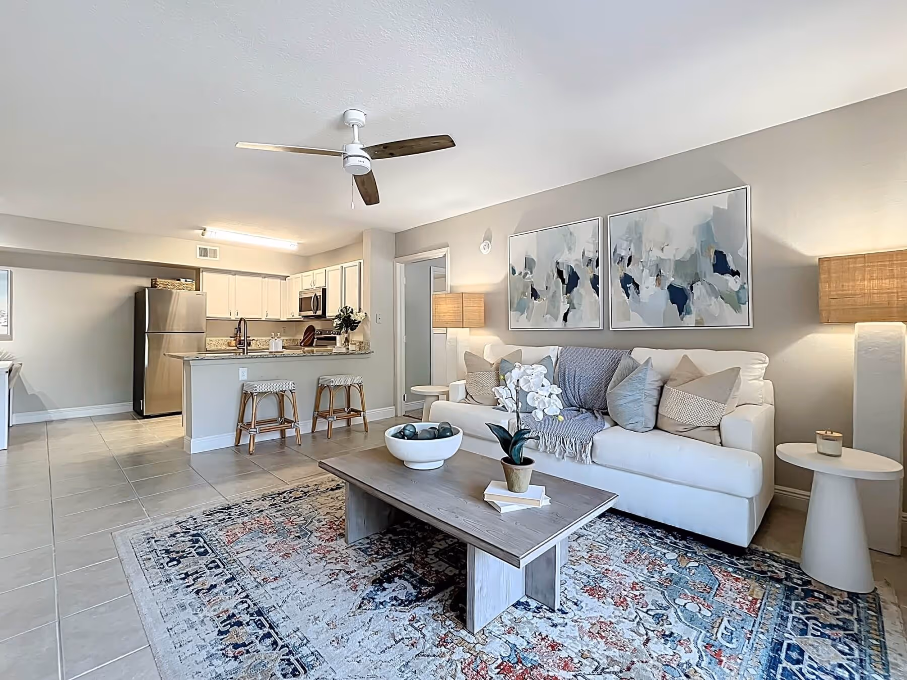 Furnished living room
