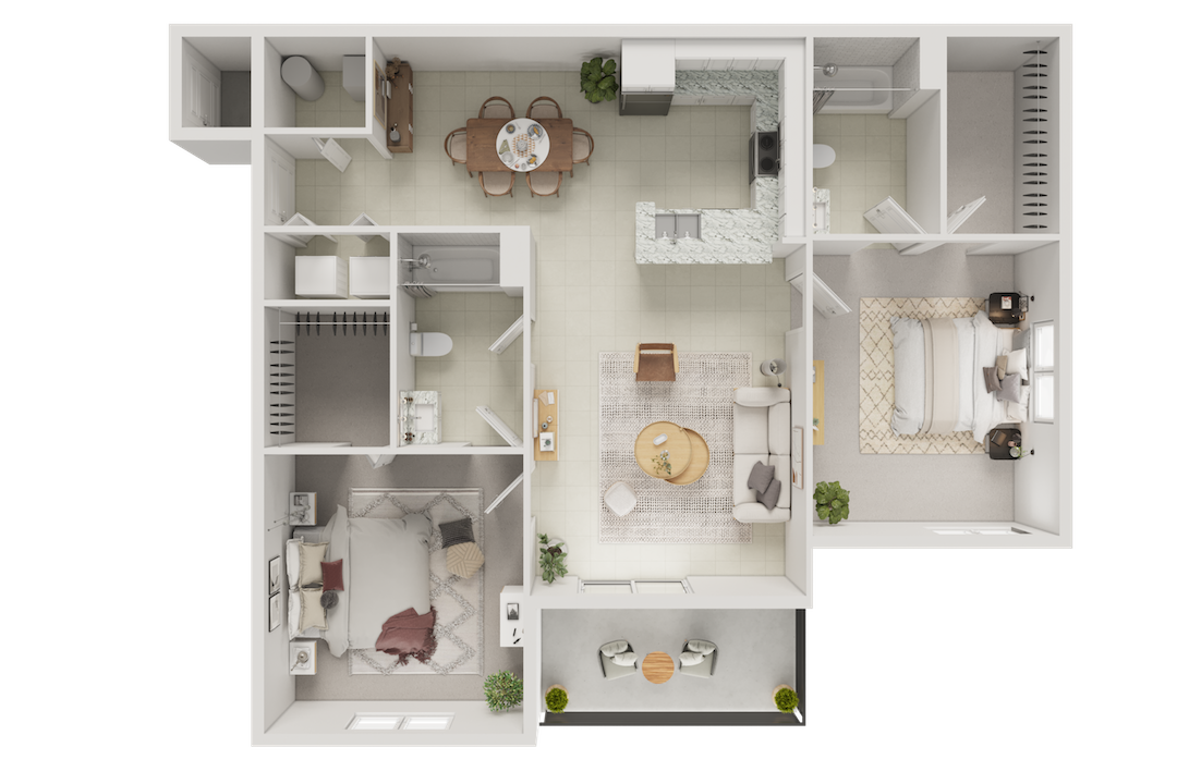 B1R floor plan layout