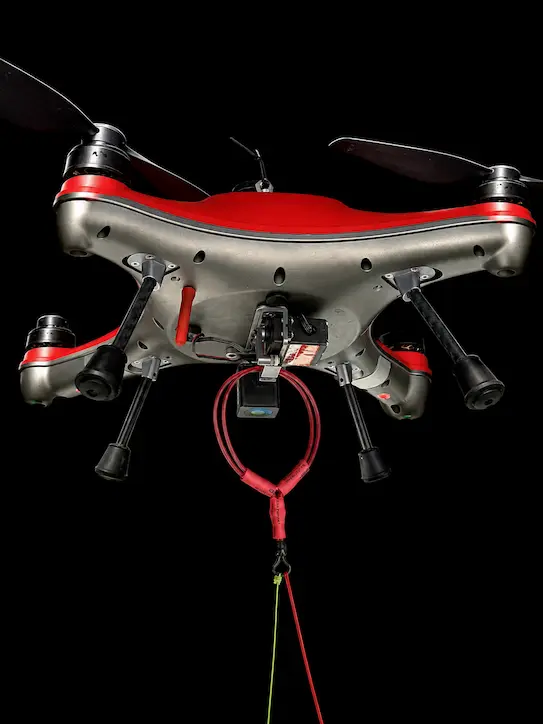 Drone fishing with SharkLeash rig
