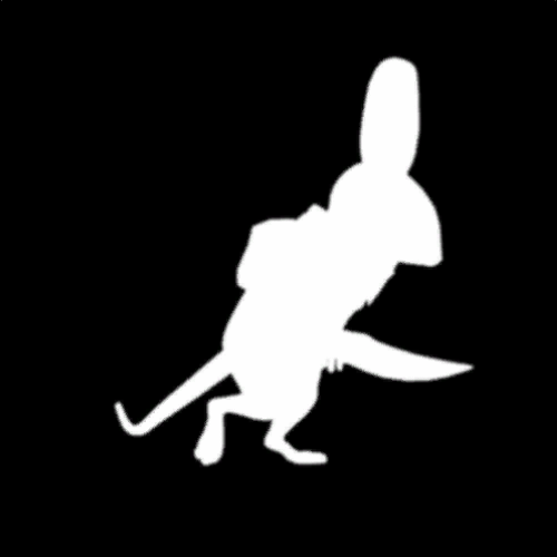 Quill walking GIF animation, page loading image
