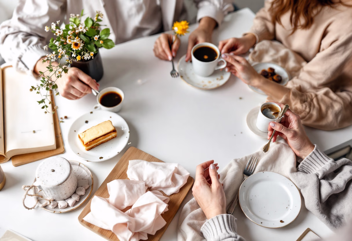 image of event at cafe