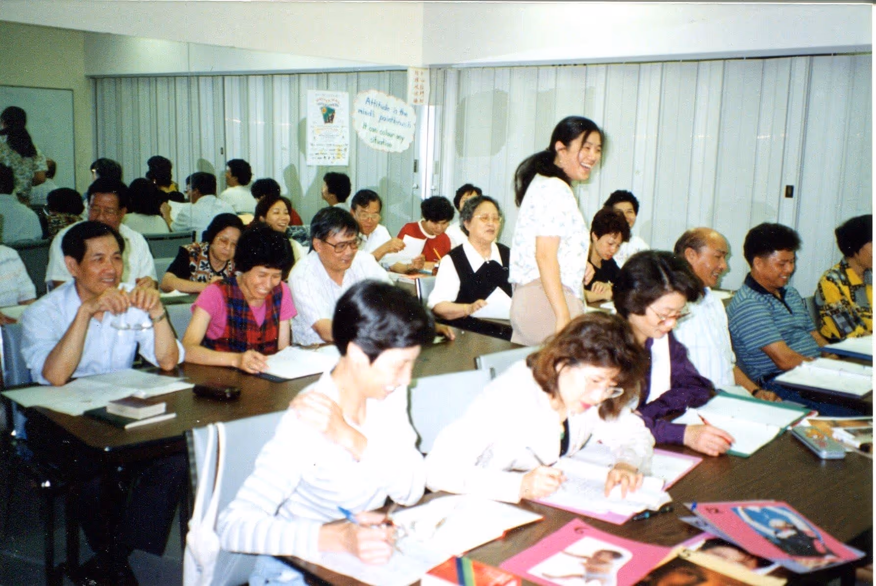 LINC class photo at Chinese Association of Mississauga in 1994.