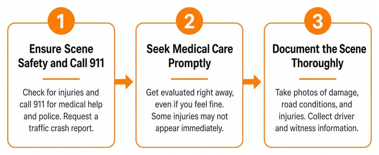 Steps to take after an accident in Detroit