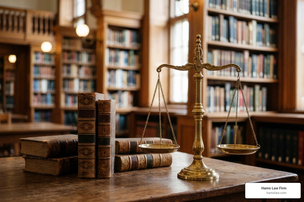 A scale of justice and law books representing wrongful death statutes A scale of justice and law books representing wrongful death statutes