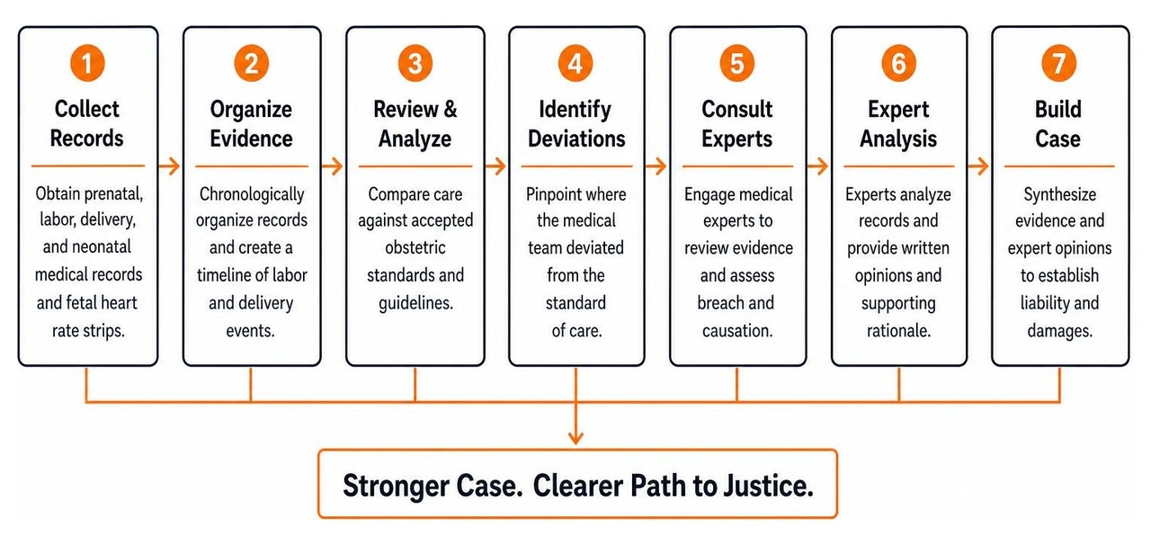 Evidence gathering and expert review process diagram Evidence gathering and expert review process diagram