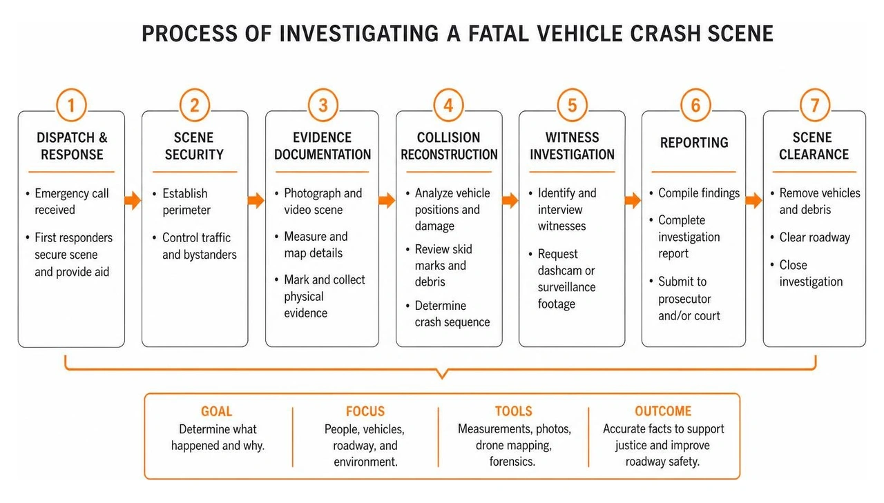 process of investigating a fatal vehicle crash scene process of investigating a fatal vehicle crash scene