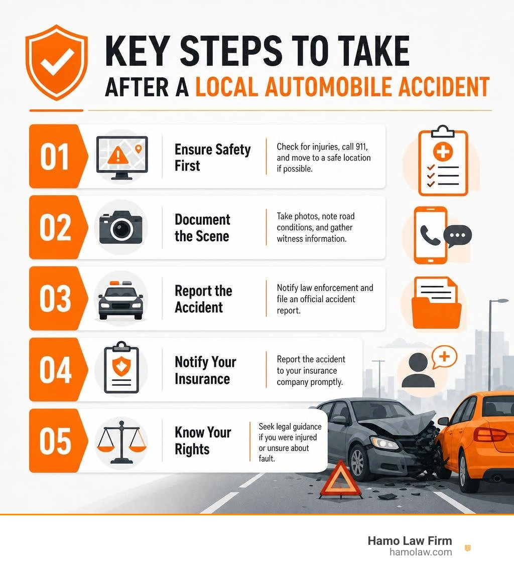 key steps to take after a local automobile accident infographic infographic key steps to take after a local automobile accident infographic infographic