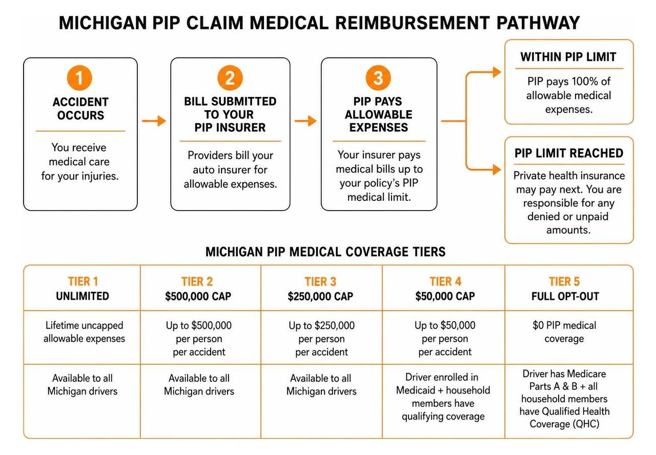 Michigan PIP claim medical reimbursement pathway Michigan PIP claim medical reimbursement pathway