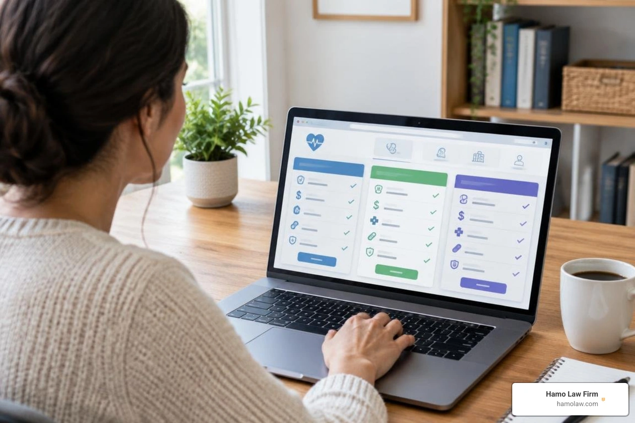 consumer evaluating health coverage plans online consumer evaluating health coverage plans online