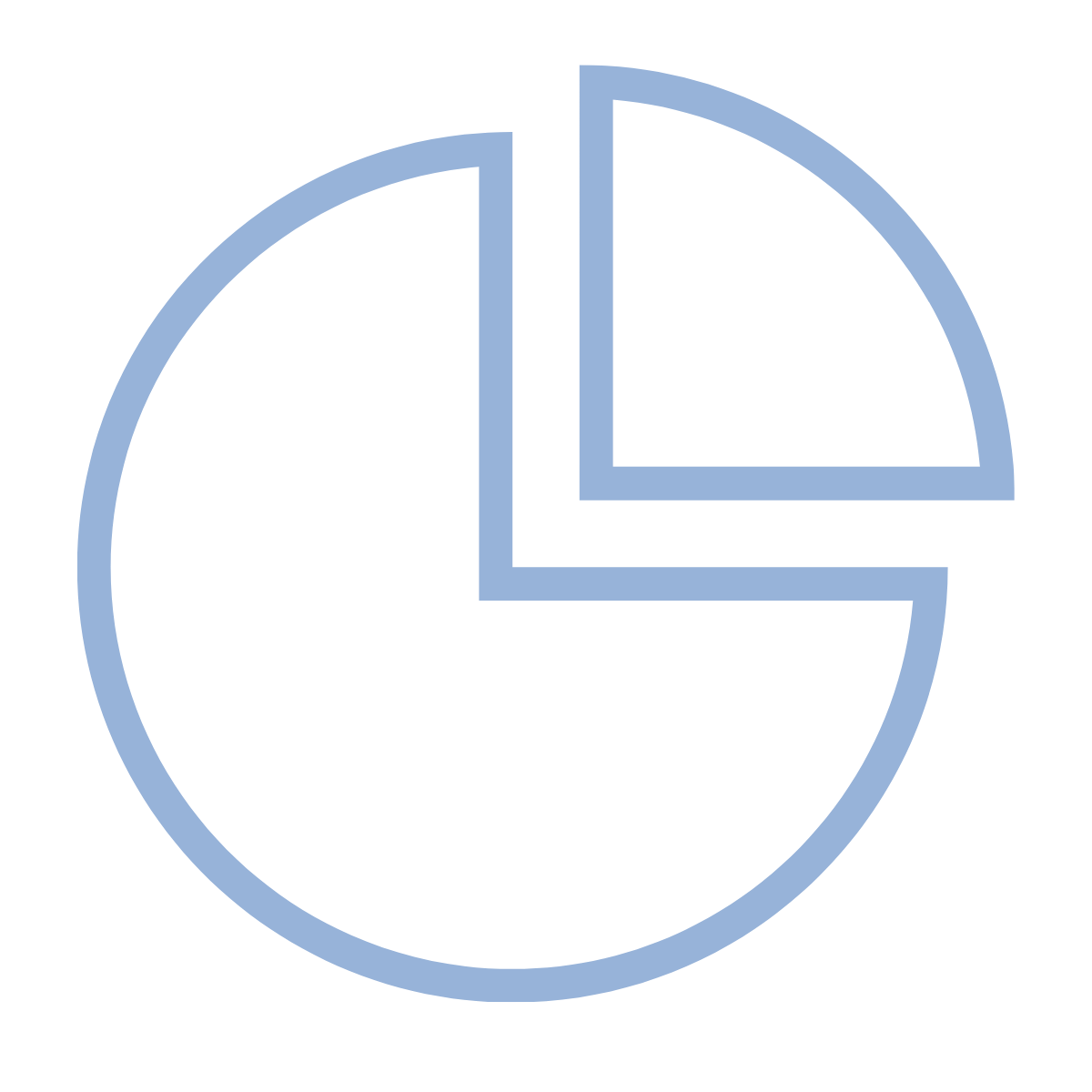 Icon representing interest-only payments on the amount drawn from the credit line.
