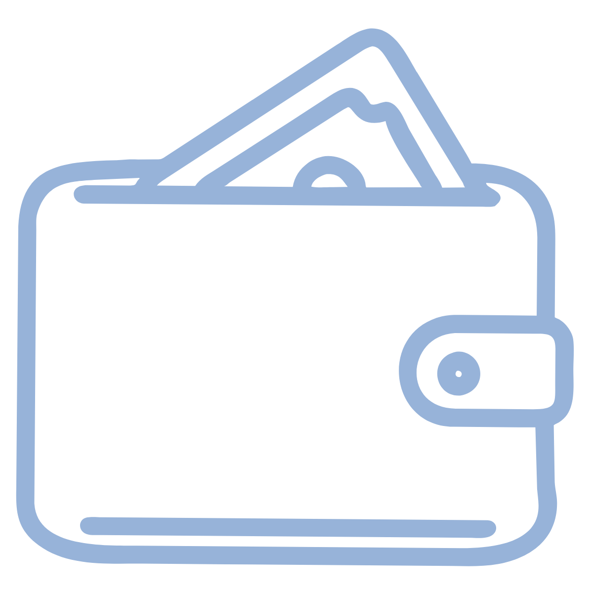 Icon representing the ability to draw from home equity only when cash is needed.