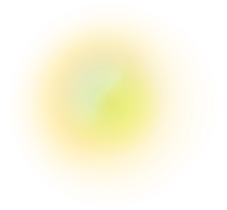 Glowing circular sunburst with yellow and orange radiating hues.