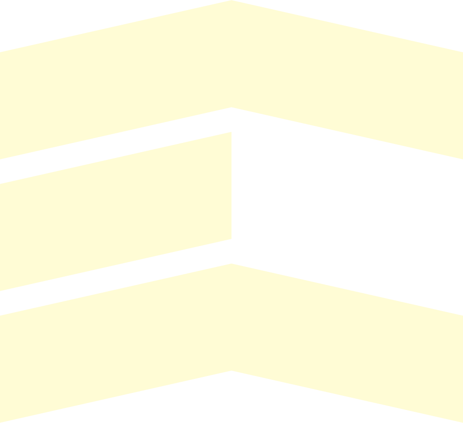 Abstract geometric design with cream-colored angled shapes on a white background.