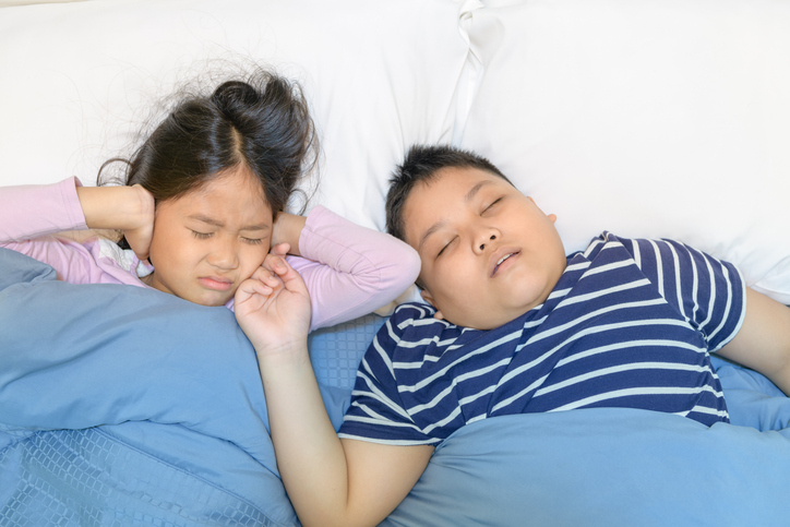 Children sleeping with possible airway breathing concerns