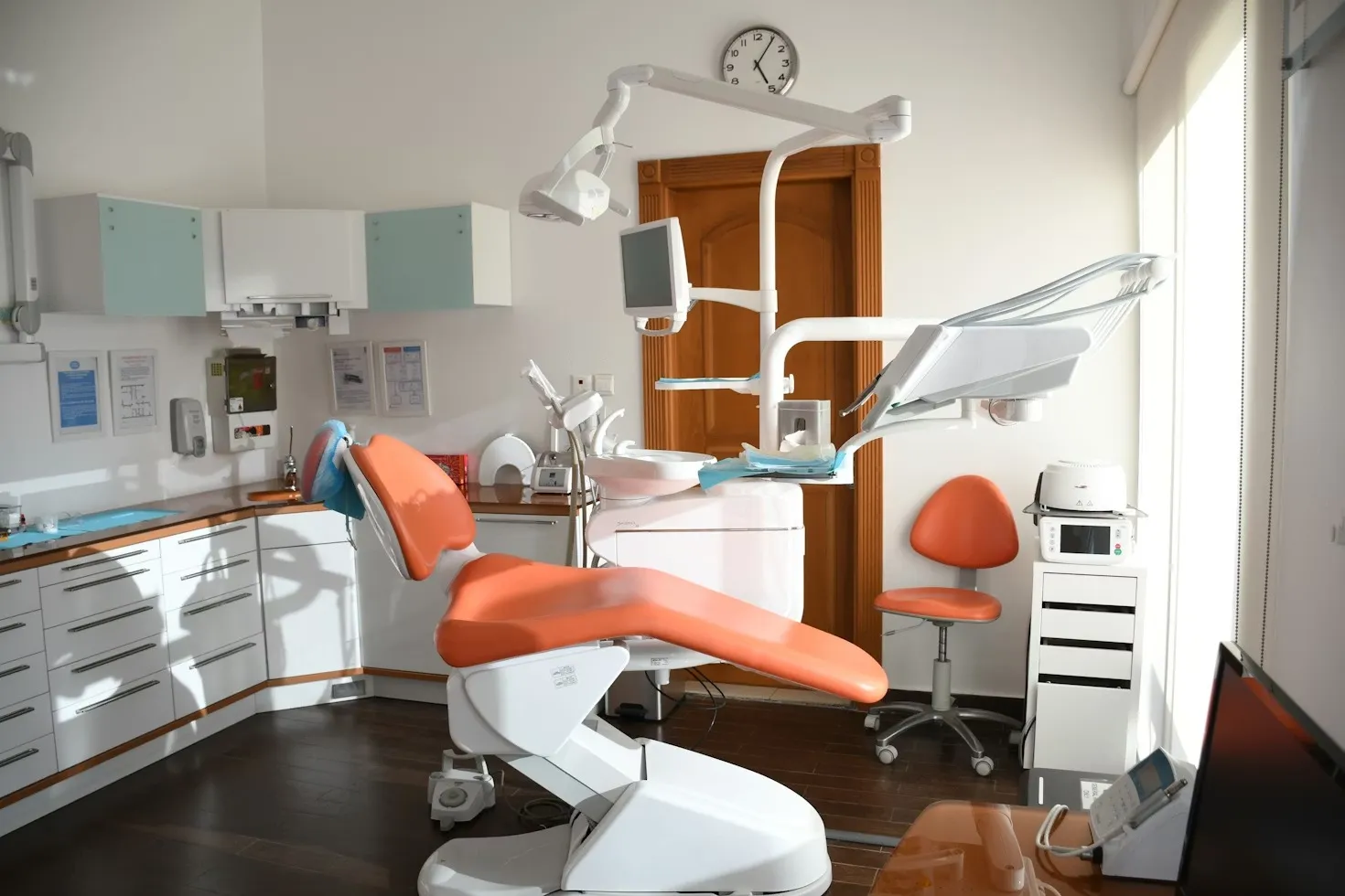 Patient at orthodontic office