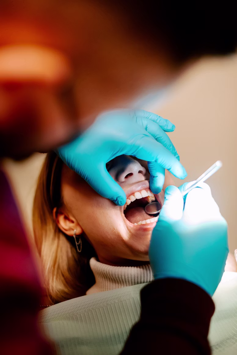 Young patient during an orthodontic visit