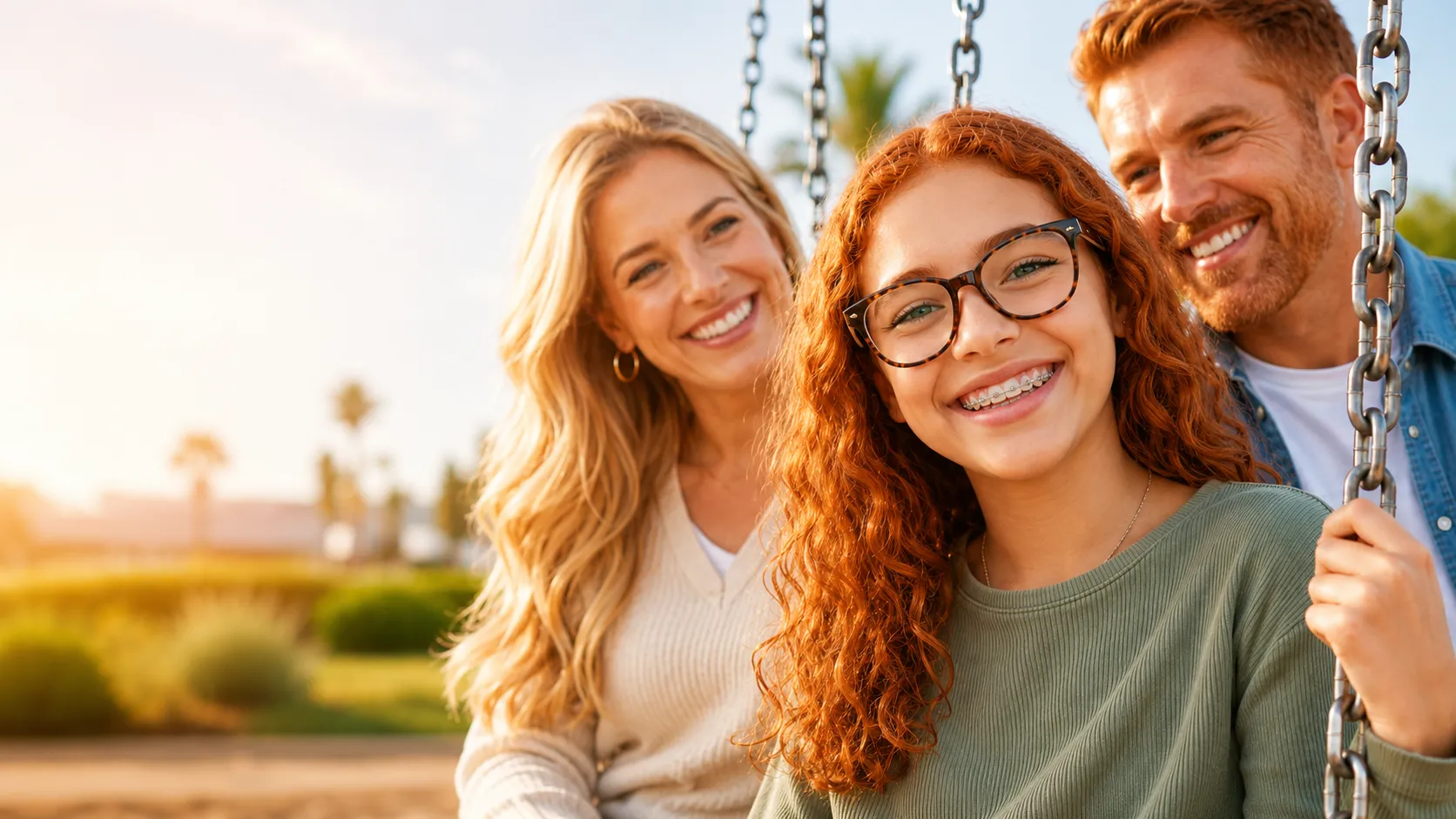 Teen smiling with braces for Pitts 21 treatment at Kendrick Orthodontics