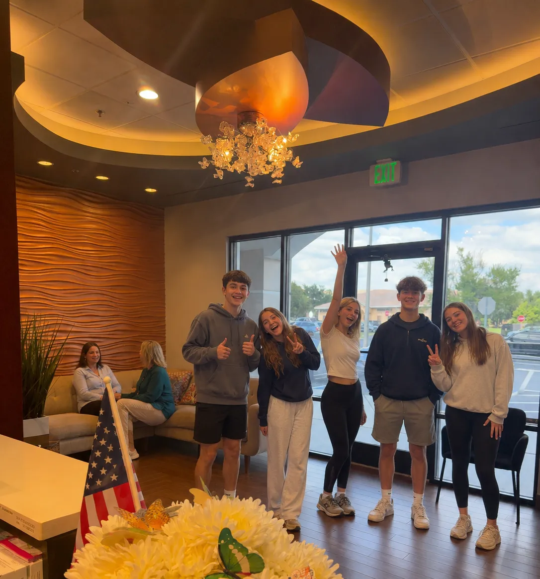 Patients in Kendrick Orthodontics lobby