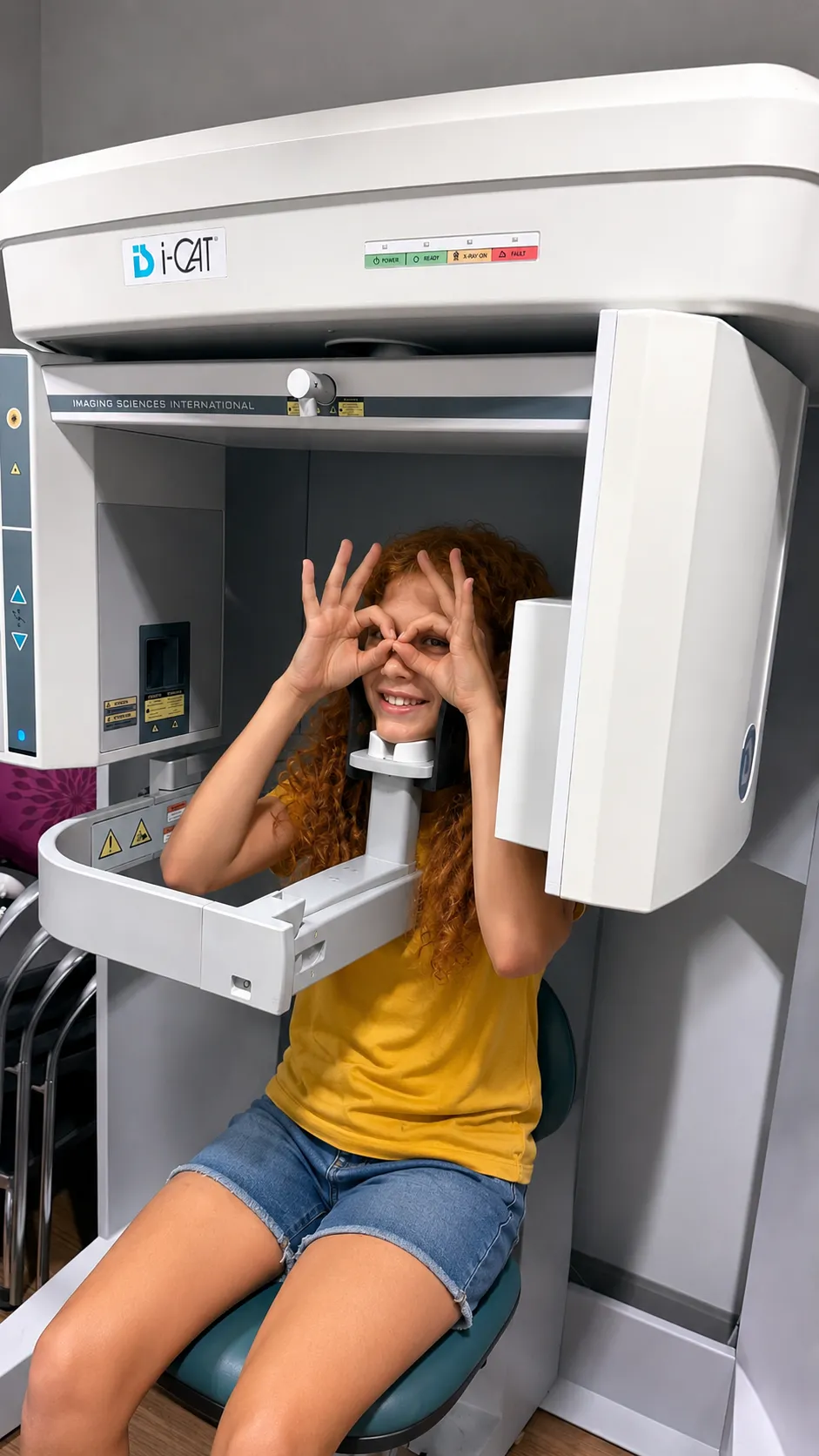 Young patient during 3D i-CAT scan in Kissimmee, FL