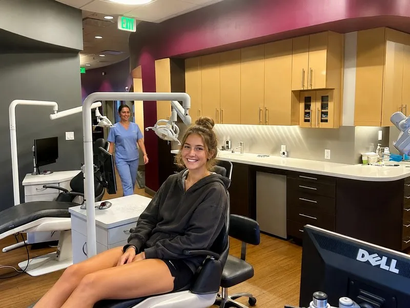 Teen patient smiling before orthodontic treatment