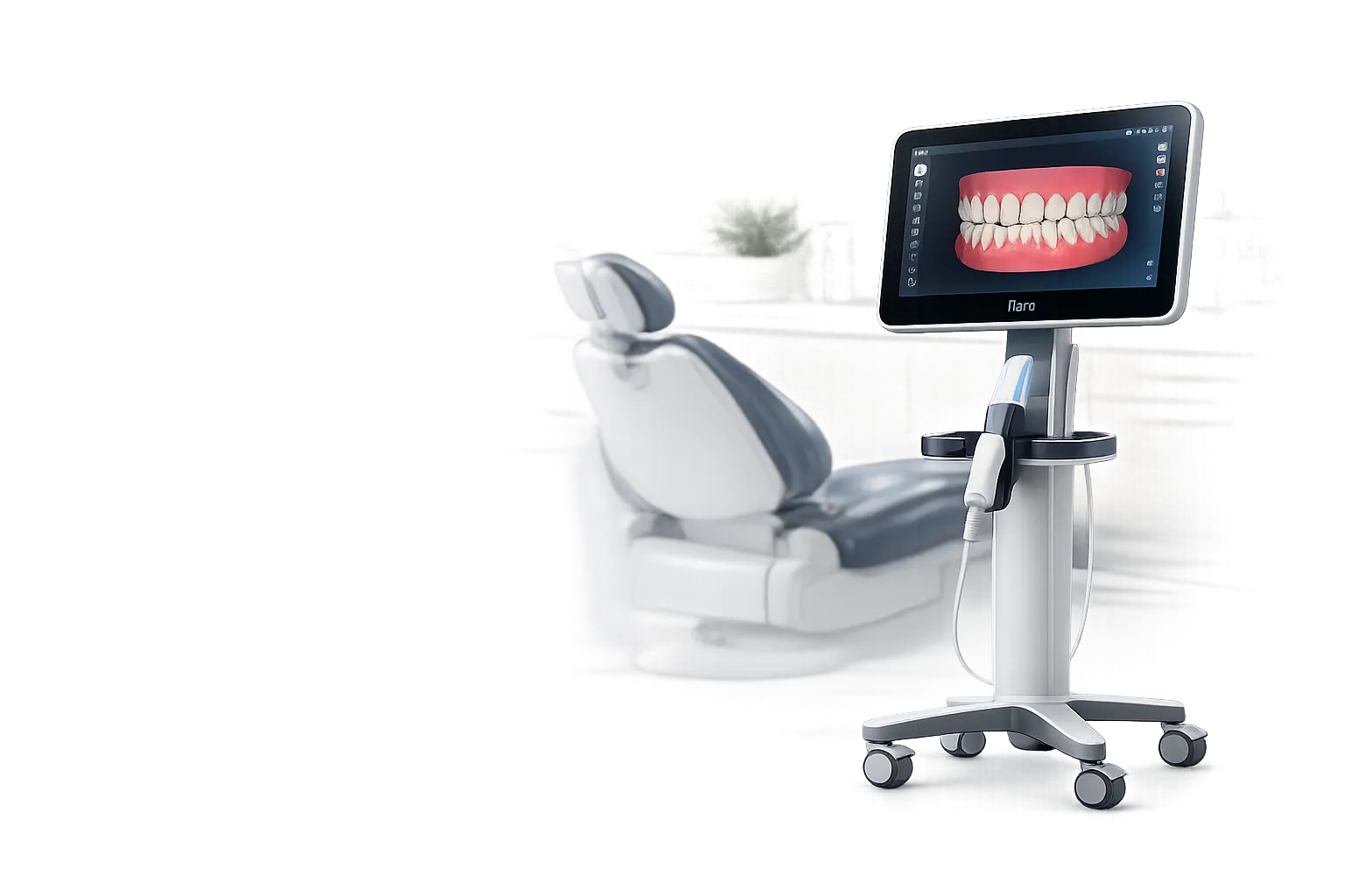 iTero digital scan showing underbite correction in a modern orthodontic office at Kendrick Orthodontics in Kissimmee, FL.