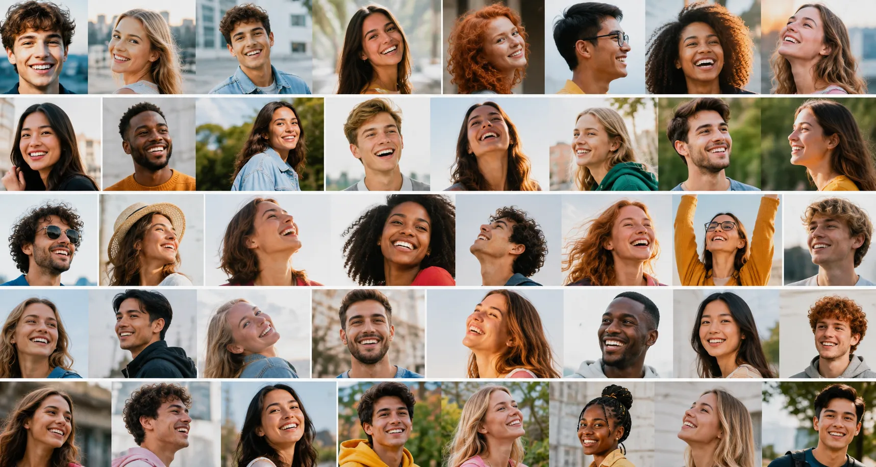 Smiling teens and adults representing bite correction treatment in Kissimmee