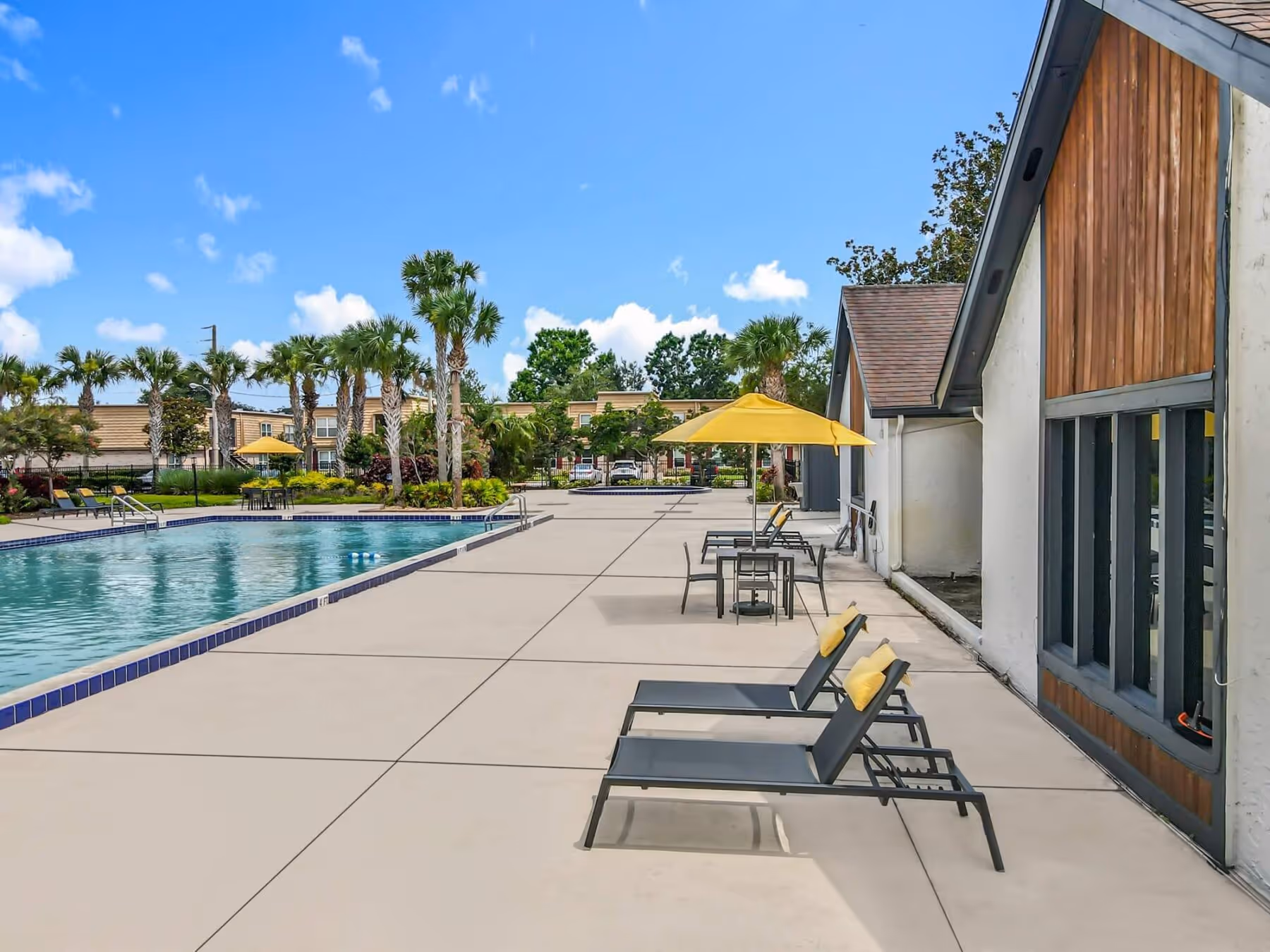 Pool with lounge chairs