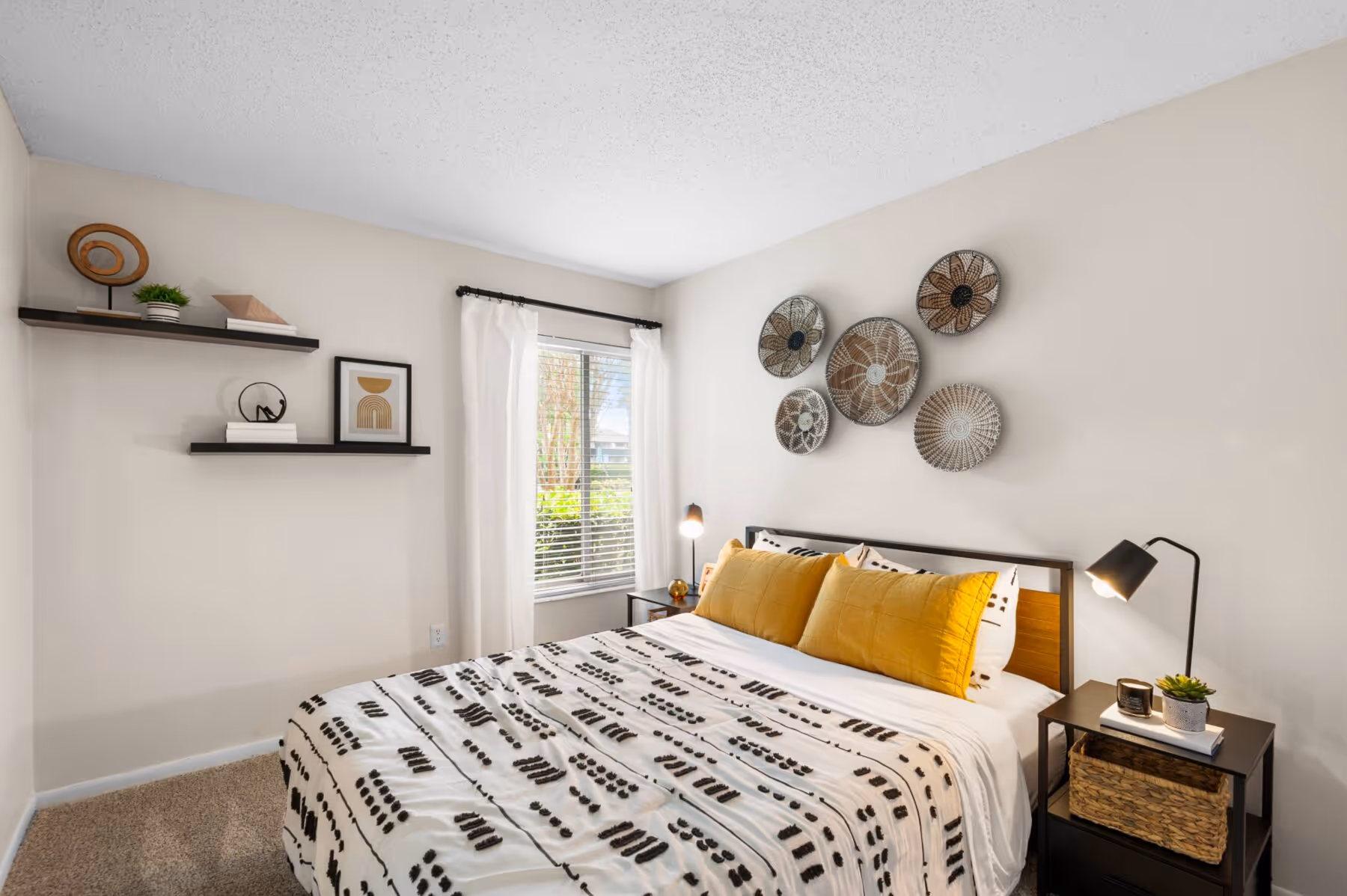 Bedroom with bed and decor