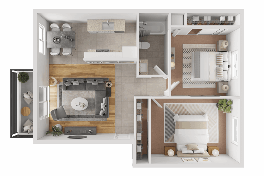2BD, 1BTH B1C