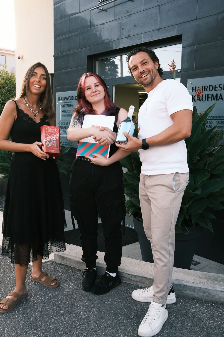Sarah Lehrabschluss Gratulation Team Hairdesign Kaufmann Salzburg