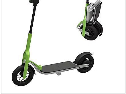 Auto-folding electric scooter