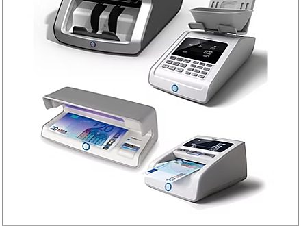 Cash-counting and counterfeit-detection machine