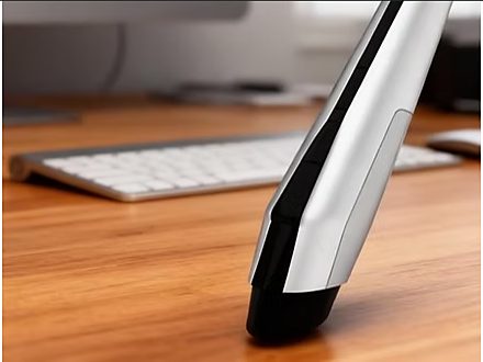 Pen-form laser computer mouse