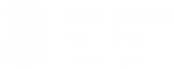 John Maher Builders company logo with stylized house icon.