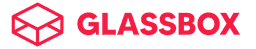 Glassbox company logo with red hexagonal icon and text.