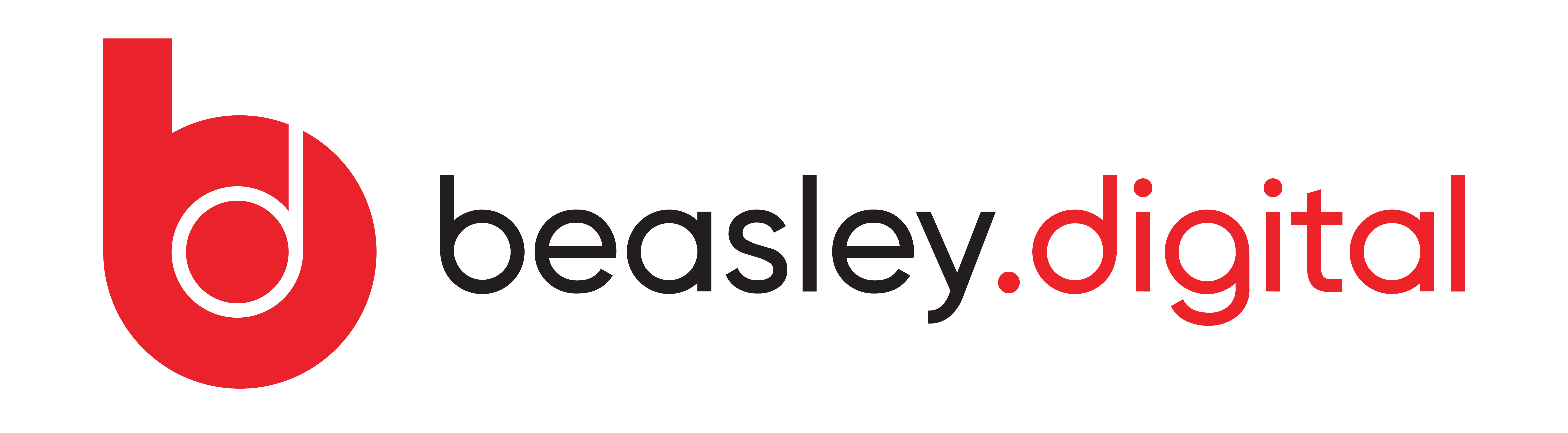 Beasley.digital logo with a red stylized lowercase b and black and red text.