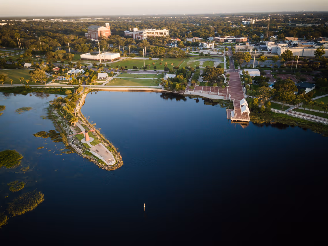 Aerial View of kissimmee Florida stock image