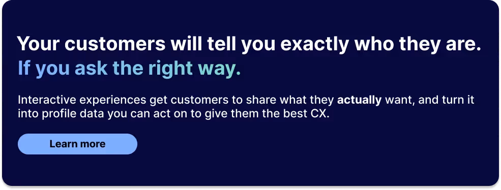 How to use psychographic segmentation to offer a better customer experience CTA banner for BlueConic Experiences